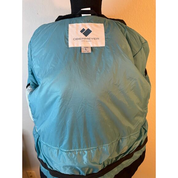 OBERMEYER Teen McKenna Jacket Multicolor artistic print & black color blocks - Picture 6 of 8